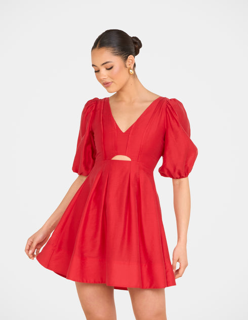 Cade Puff Sleeve Mini Dress
